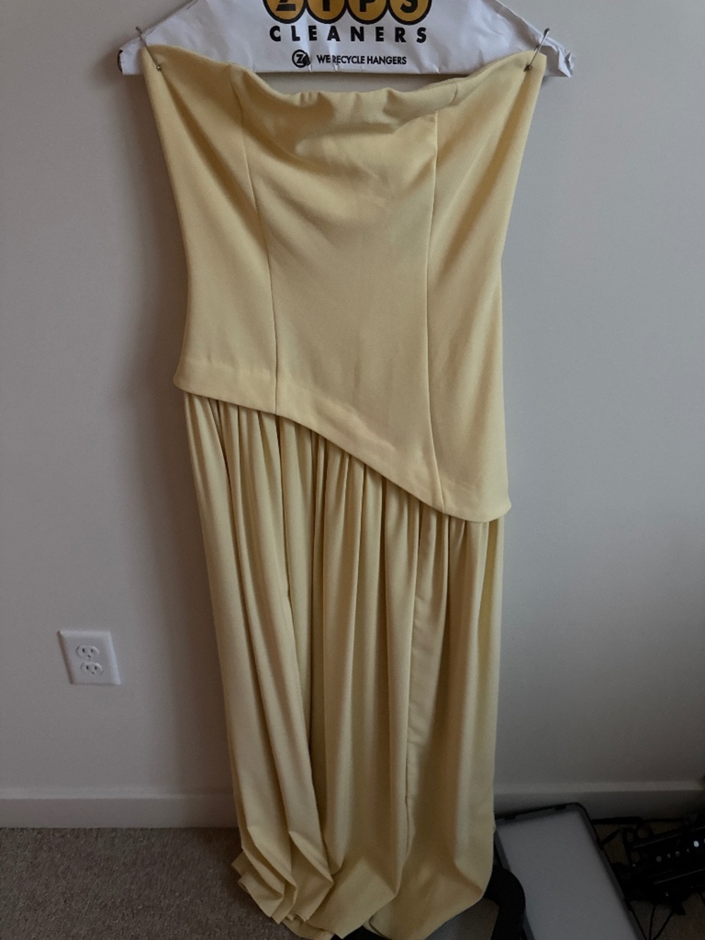 Yellow maxi dress